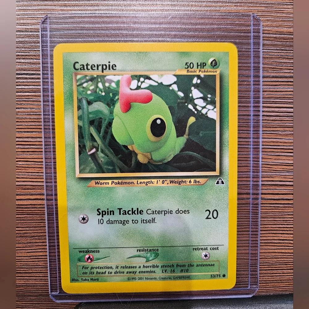 Pokemon Caterpie 53/75 Neo Discovery Card